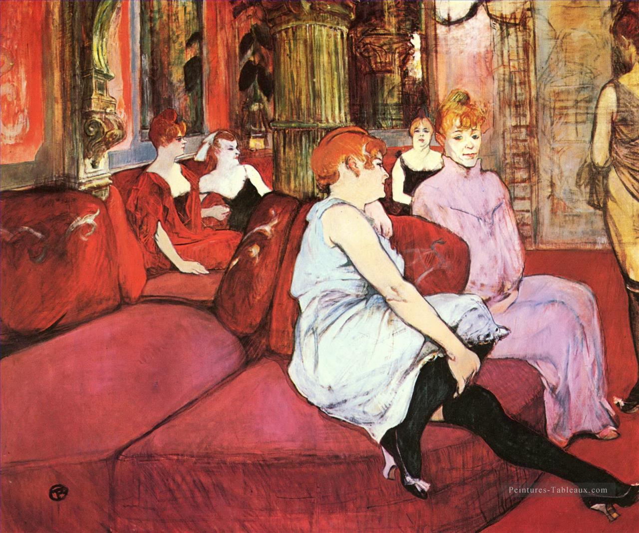 le salon de la rue des moulins 1894 Toulouse Lautrec Henri de Peintures à l'huile